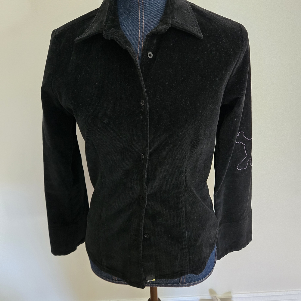 Stussy Vintage Black Corduroy Shirt